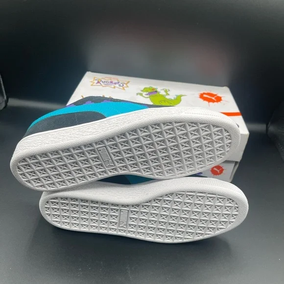 Puma Sneakers in Black with Purple and Blue - Picture 3 of 8